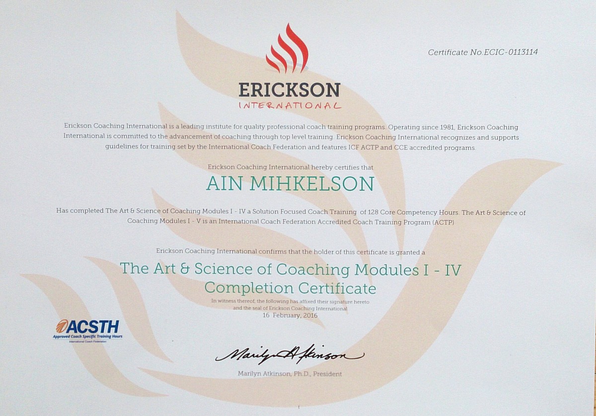 Coaching program finished
